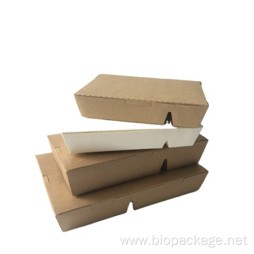 Four-compartment paper carton kraft paper lunch box